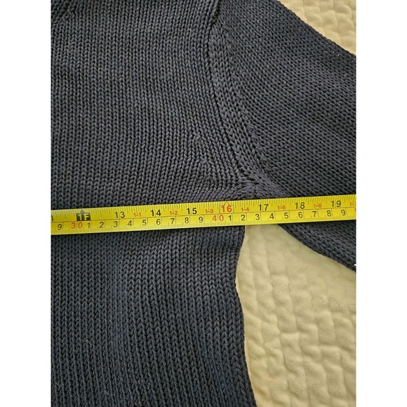 NWT Polo Ralph Lauren Cotton Preppy Shaker Stitch Navy Crewneck Sweater Size S - Picture 5 of 5